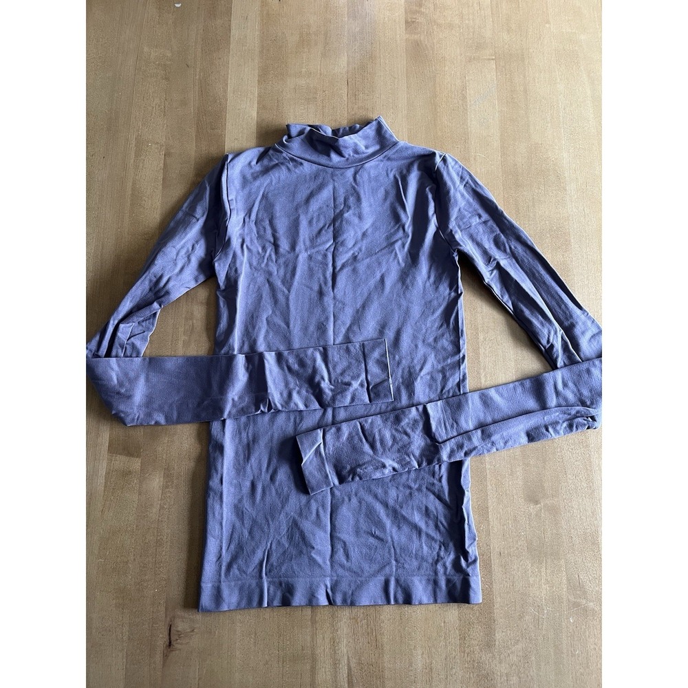 Intimately Free People Mock Neck Long Sleeve Top Womens Sz M/L Mauve Purple